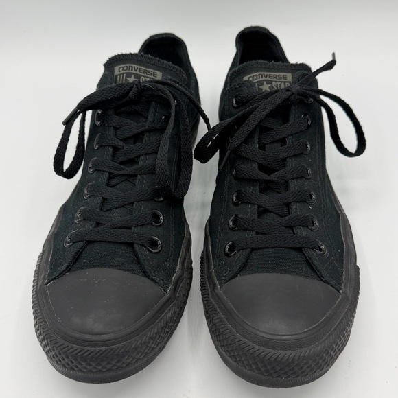 Converse All Star All Black Canvas Sneakers Unisex M/9 W/11 - Picture 3 of 9